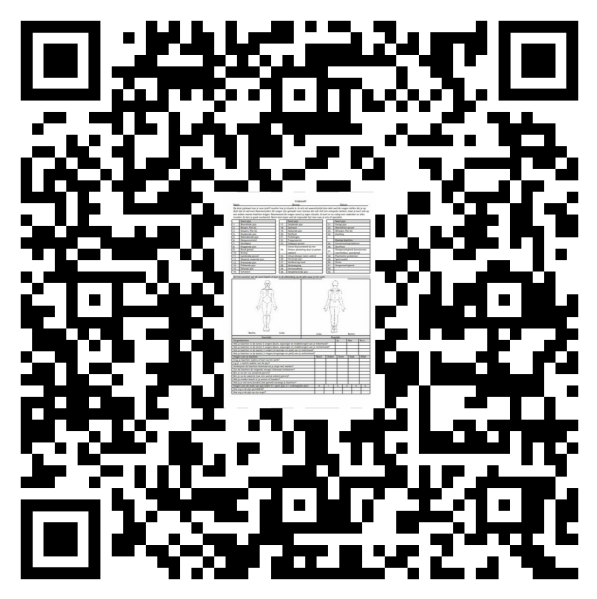 QR-code Pijnkaart RSI-klachten Word